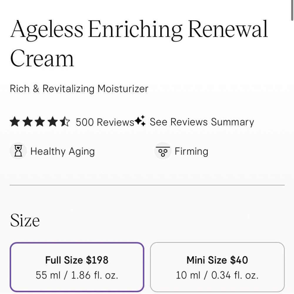 Tatcha Ageless Enriching Renewal Cream-Brand new in box - Picture 2 of 6